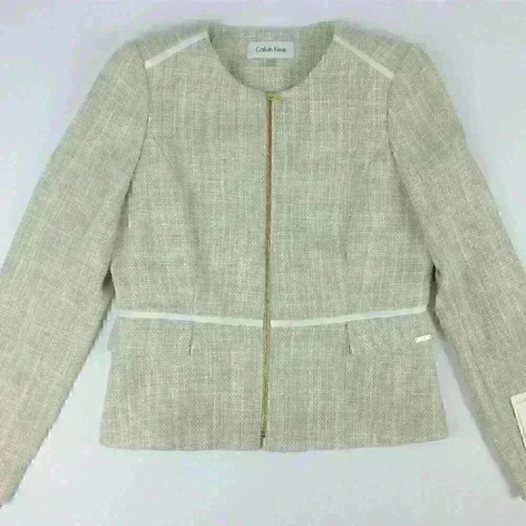 NEW! Calvin Klein Women’s 10P Zip-Front Jacket NWT $139 - Picture 1 of 5